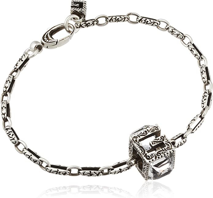 GUCCI Silver Bracelet Square G