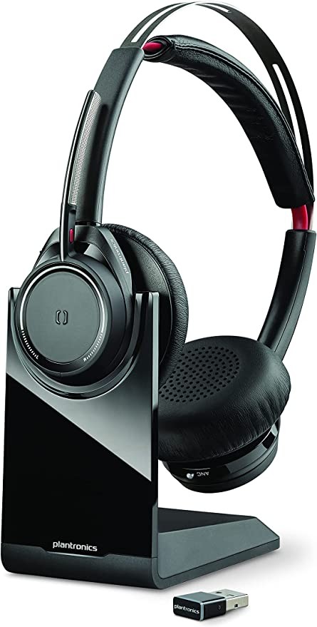 Plantronics Plantronics B2B - Voyager Focus UC Headphones B825 for Microsoft, with charging stand - Binaural (stereo) headphones - Plantronics a Poly Company
